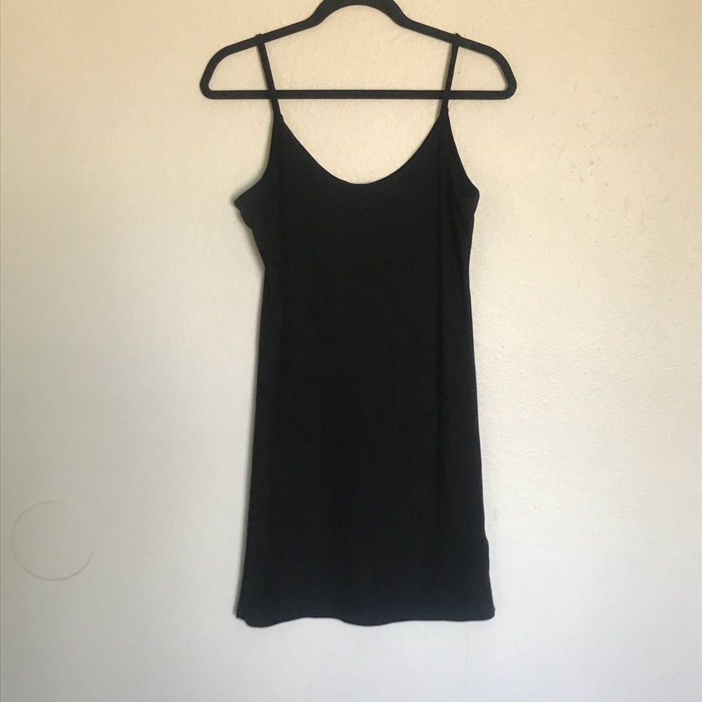 Plain black dress